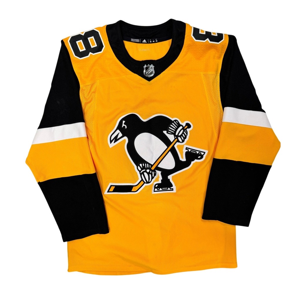 Adidas‎ Pittsburgh Penguins Brian Dumoulin 8 Yellow Jersey Mens 46 Small